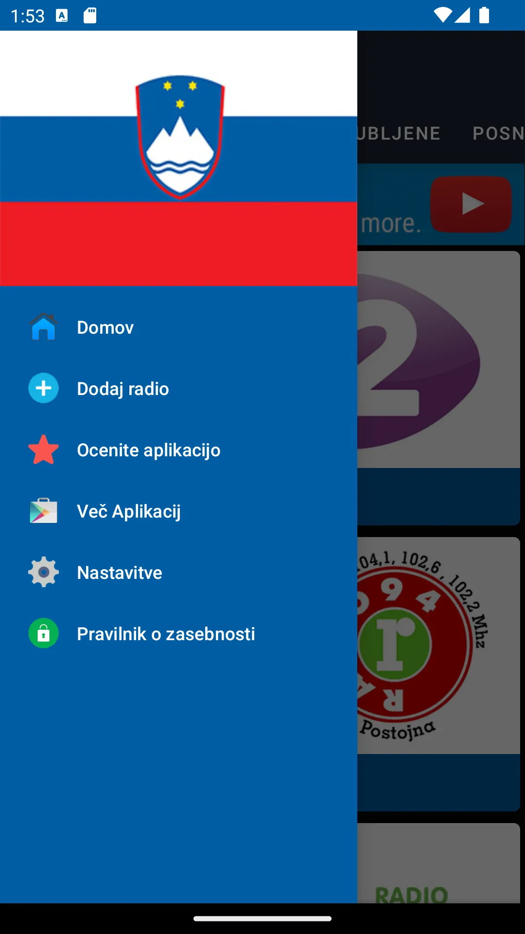 Radio Postaje Slovenija | Indus Appstore | Screenshot