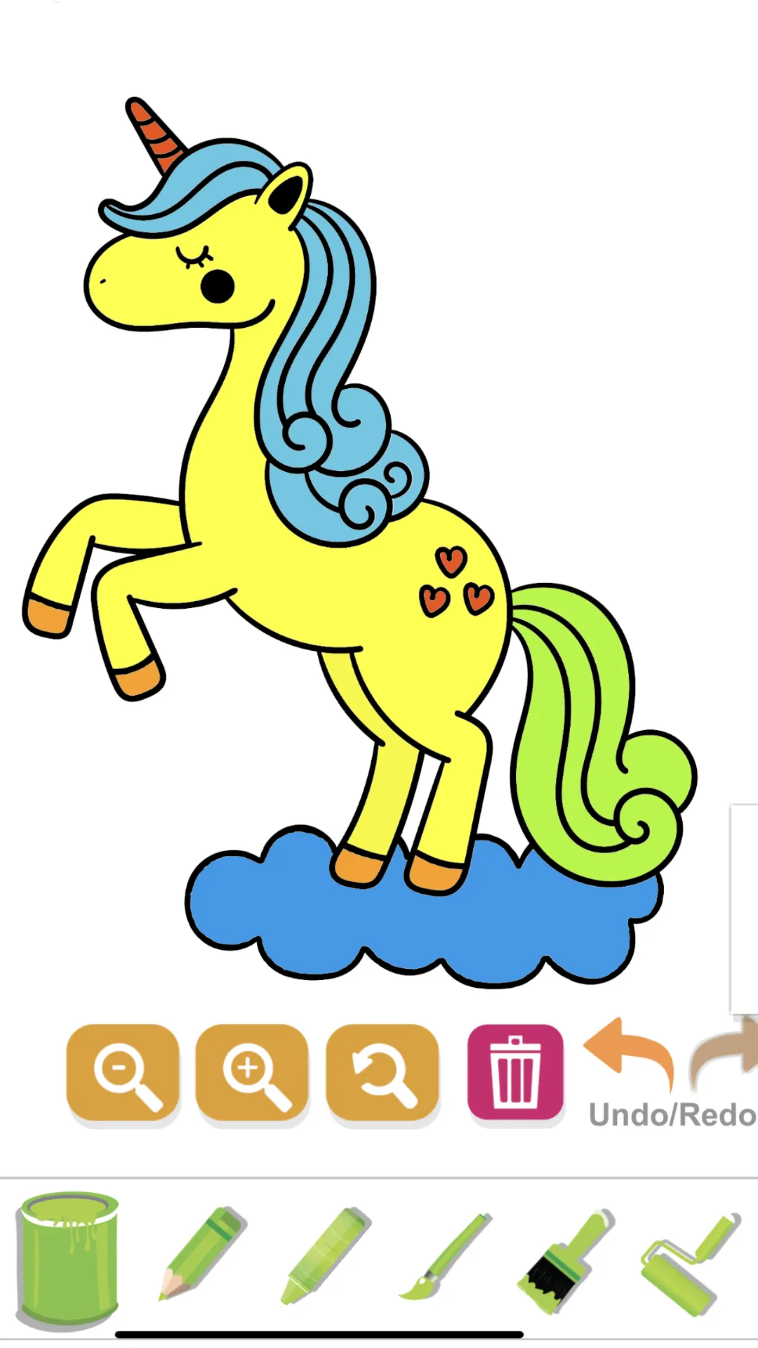 Kawaii Unicorn: Coloring World | Indus Appstore | Screenshot