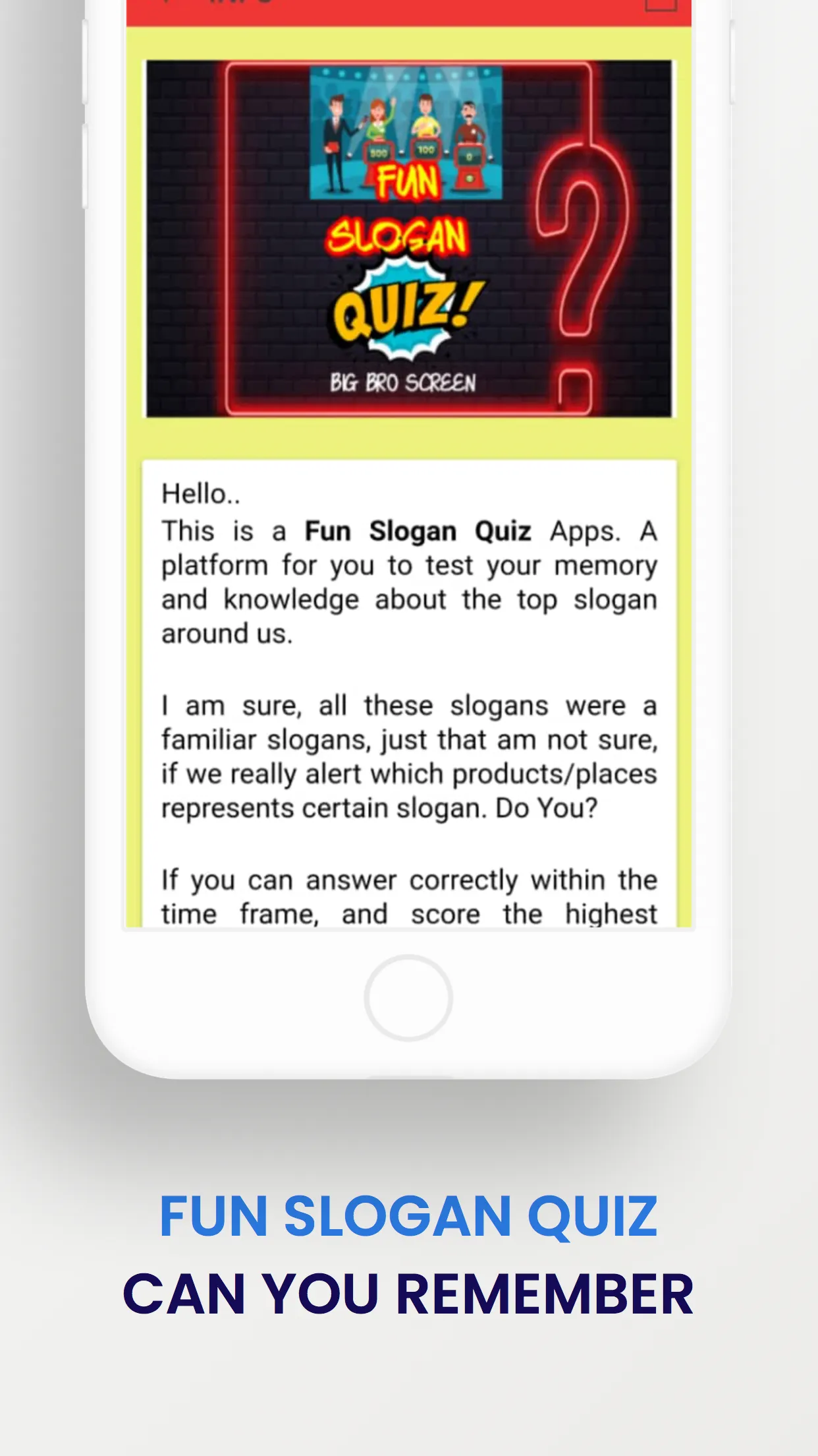 Fun Slogan Quiz | Indus Appstore | Screenshot