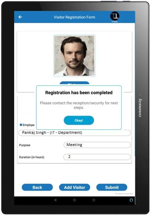 Contactless Visitor Management | Indus Appstore | Screenshot