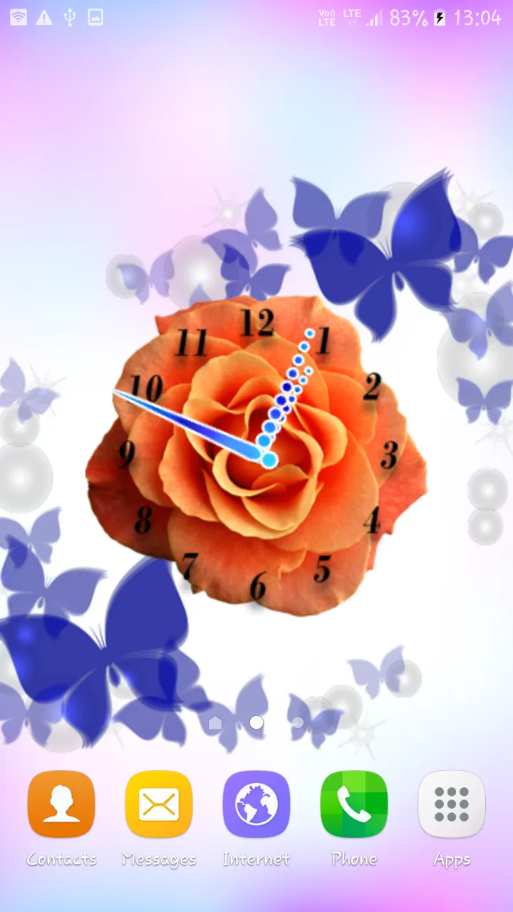 Rose Flower Clock | Indus Appstore | Screenshot