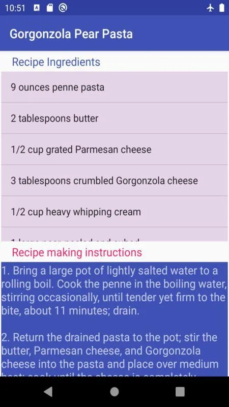 pasta n 30 minute: food recipe | Indus Appstore | Screenshot