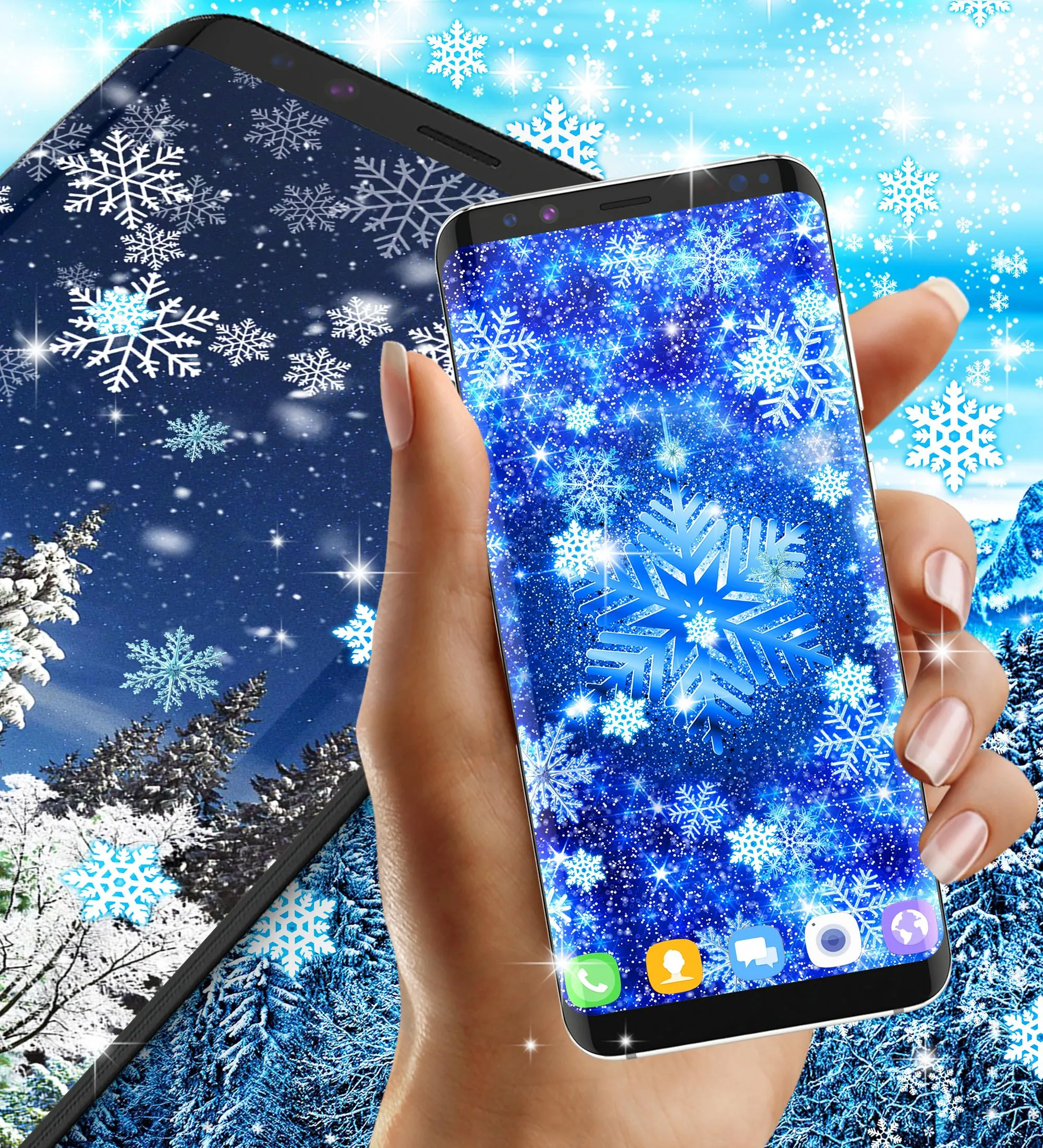 Snow winter live wallpaper | Indus Appstore | Screenshot