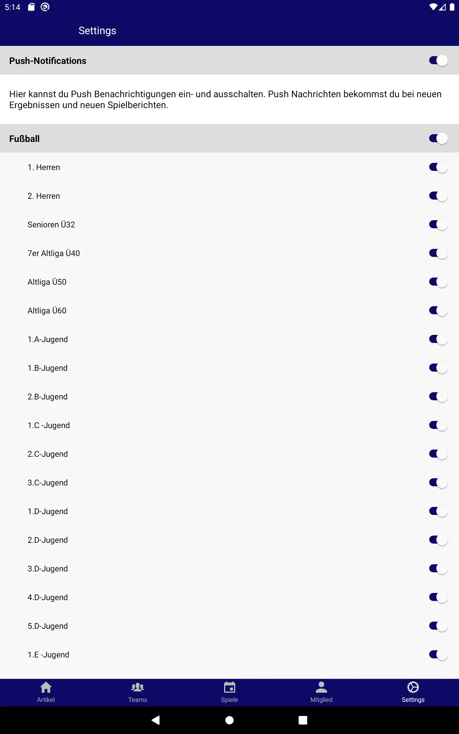 Friedenauer TSC | Indus Appstore | Screenshot