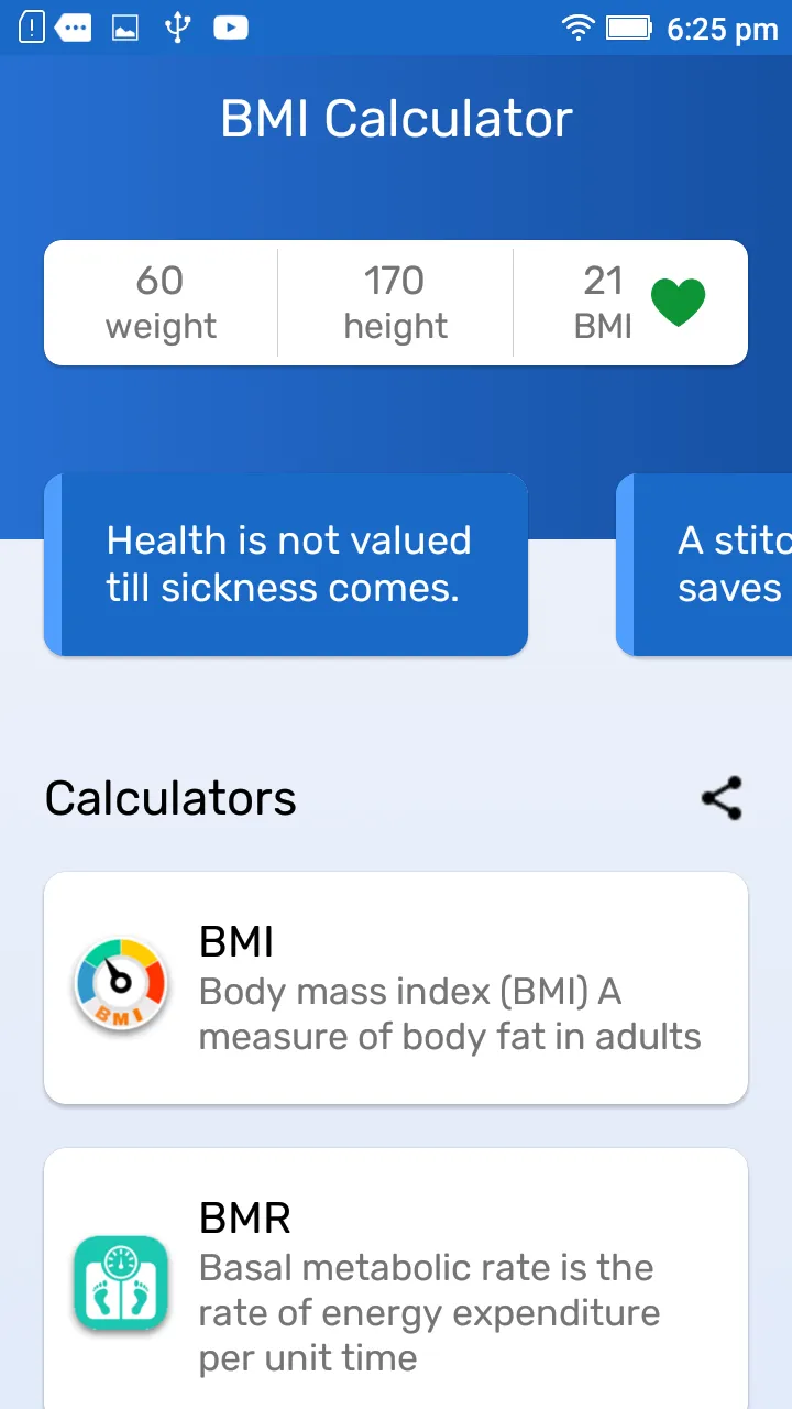 BMI Calculator & Ideal Weight  | Indus Appstore | Screenshot