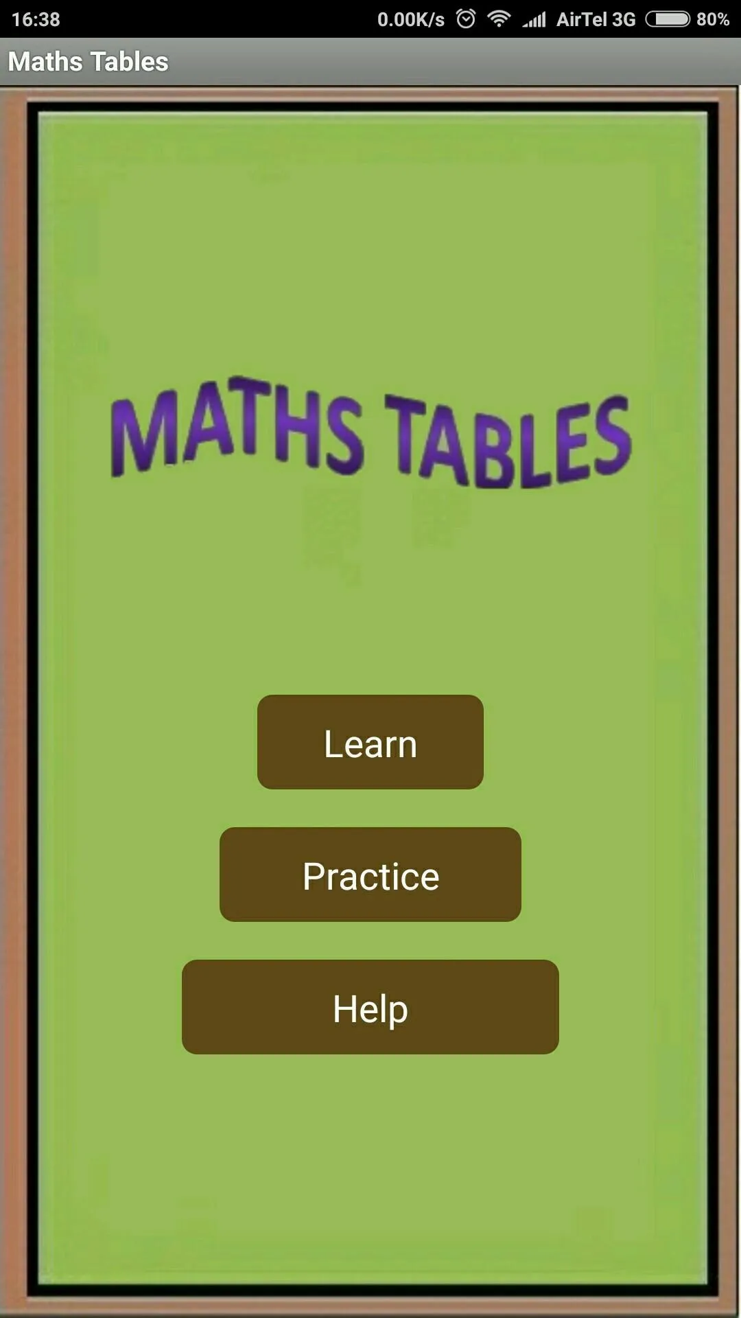 Maths Tables | Indus Appstore | Screenshot