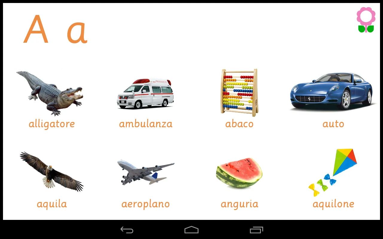 Alfabeto e vocabolario libro | Indus Appstore | Screenshot