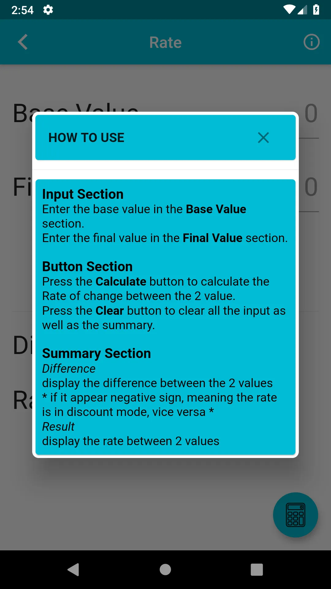 Percentculator | Indus Appstore | Screenshot