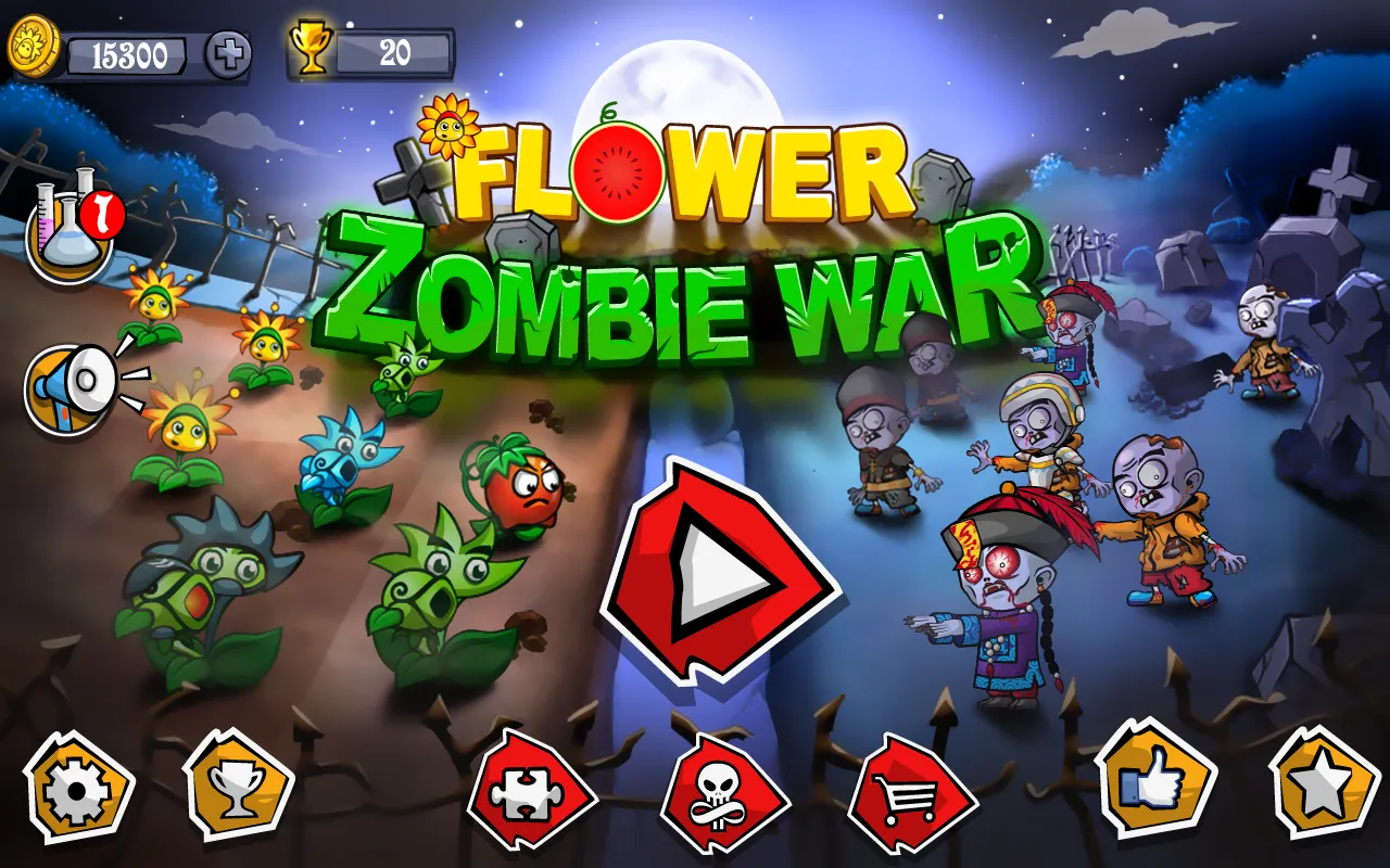 Flower Zombie War | Indus Appstore | Screenshot