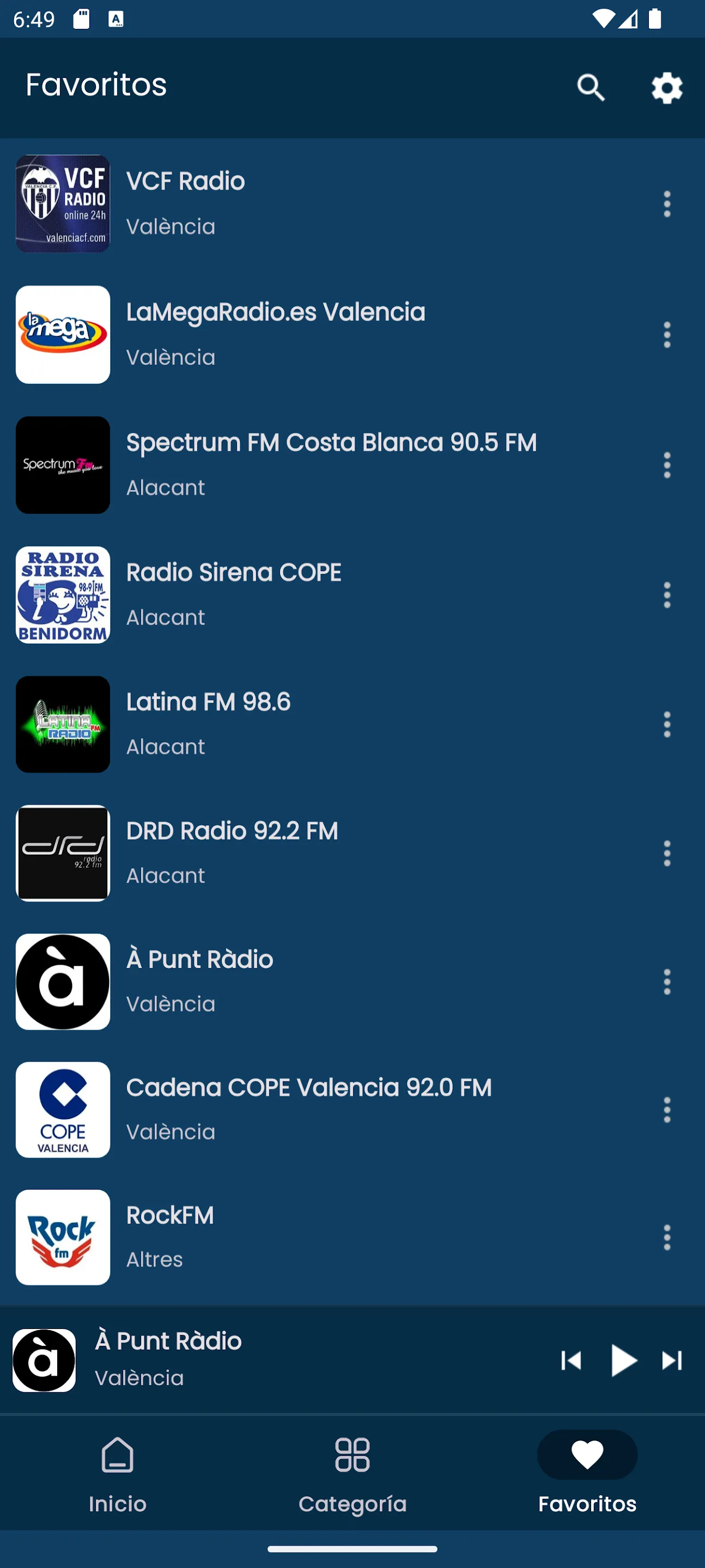 Radios from Valencia | Indus Appstore | Screenshot