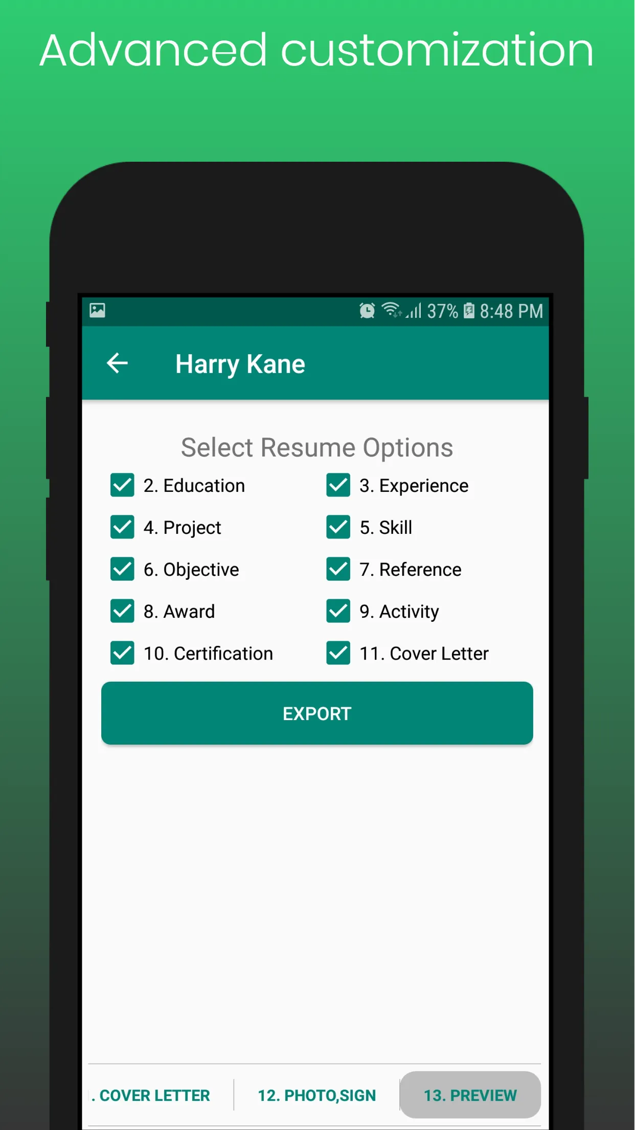 Resume Builder CV Maker App | Indus Appstore | Screenshot