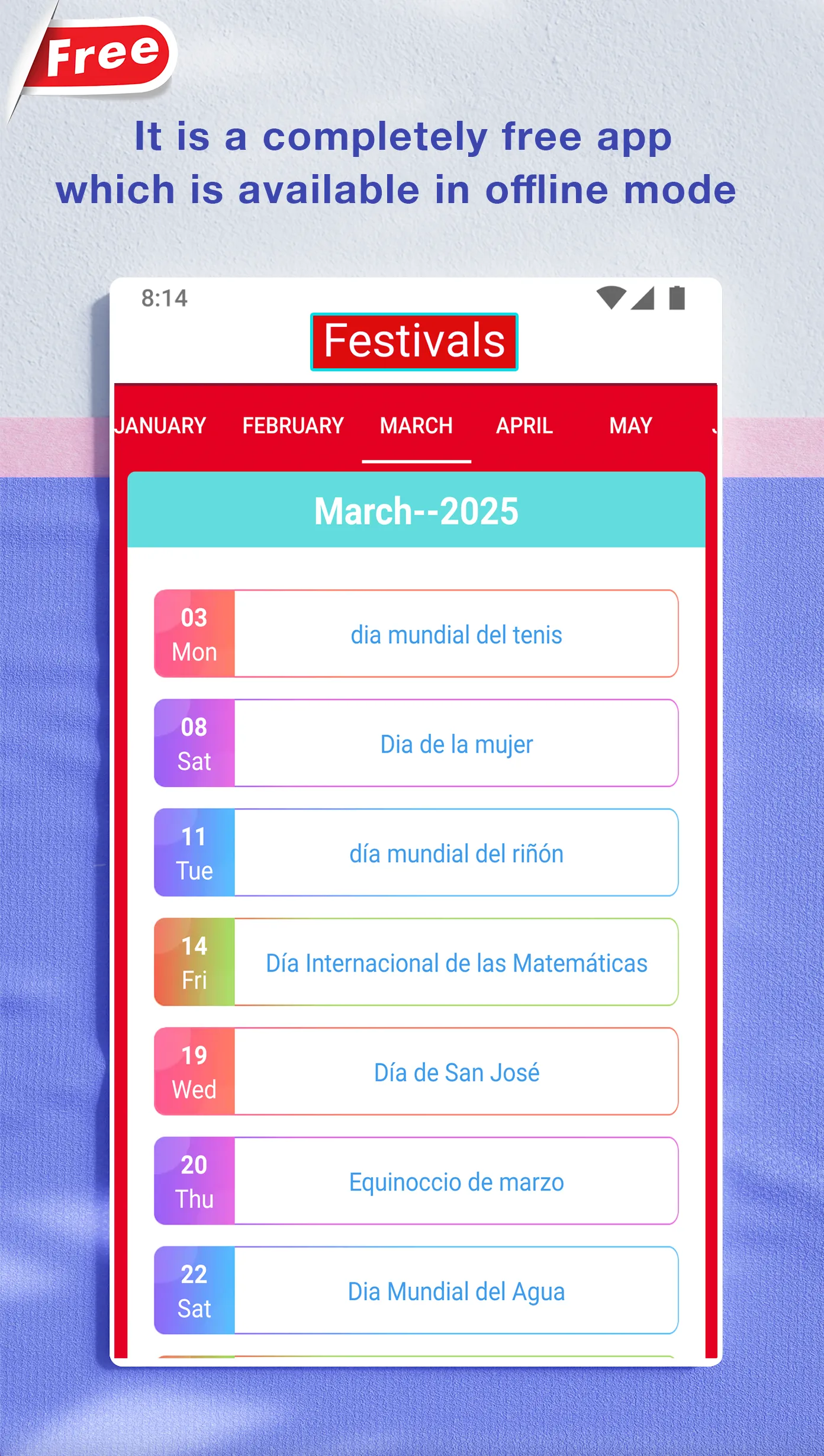 Colombia Calendario 2025 | Indus Appstore | Screenshot