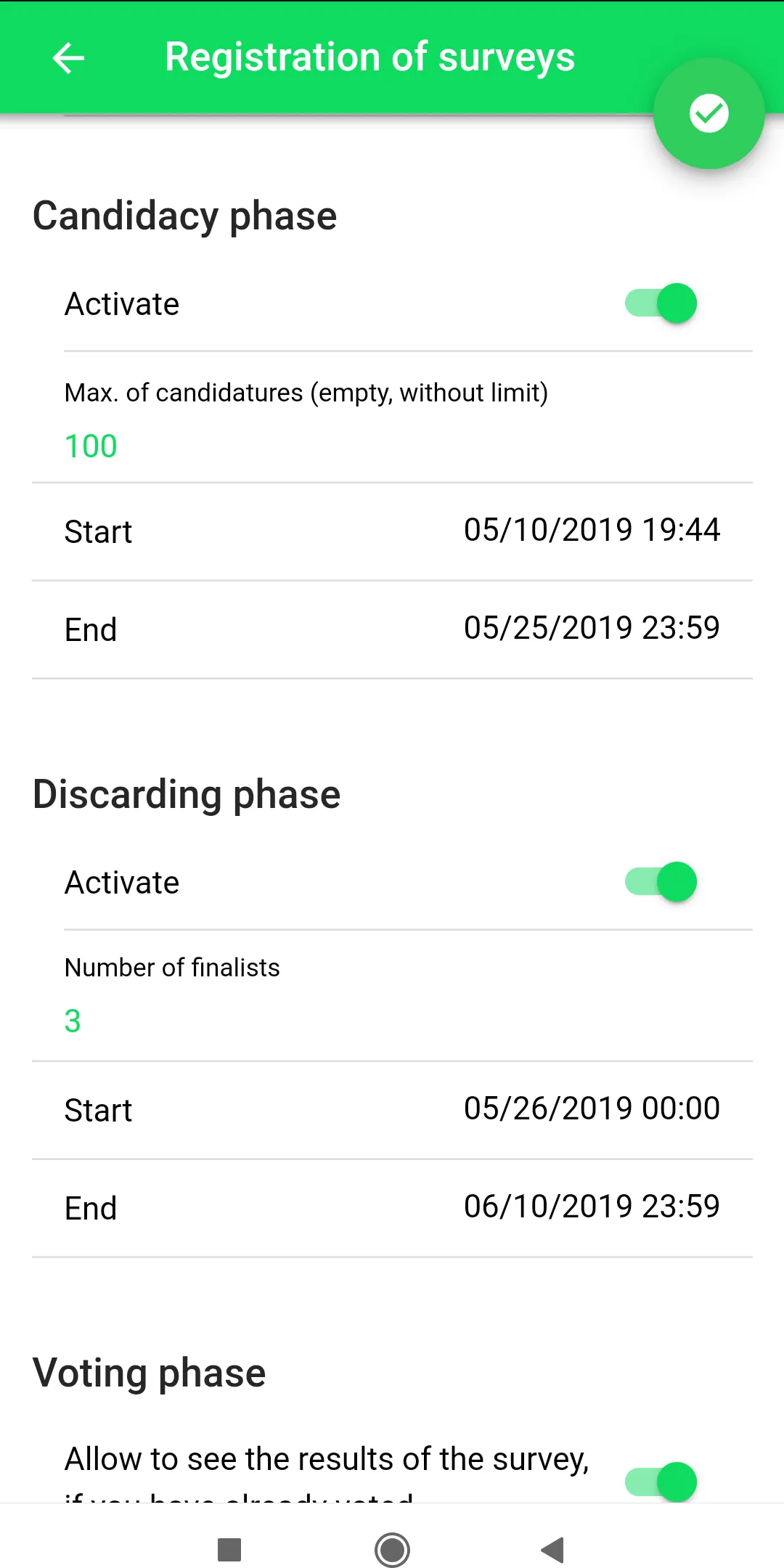 Atenea - Surveys and voting | Indus Appstore | Screenshot