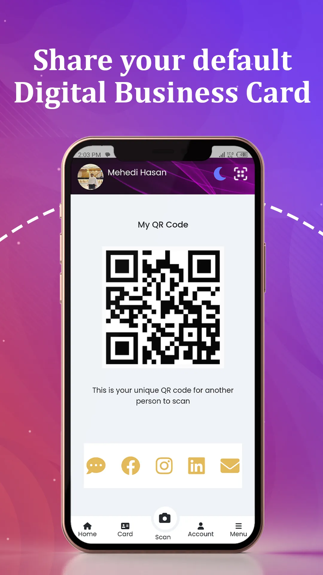 Tcard - Digital Business Card | Indus Appstore | Screenshot