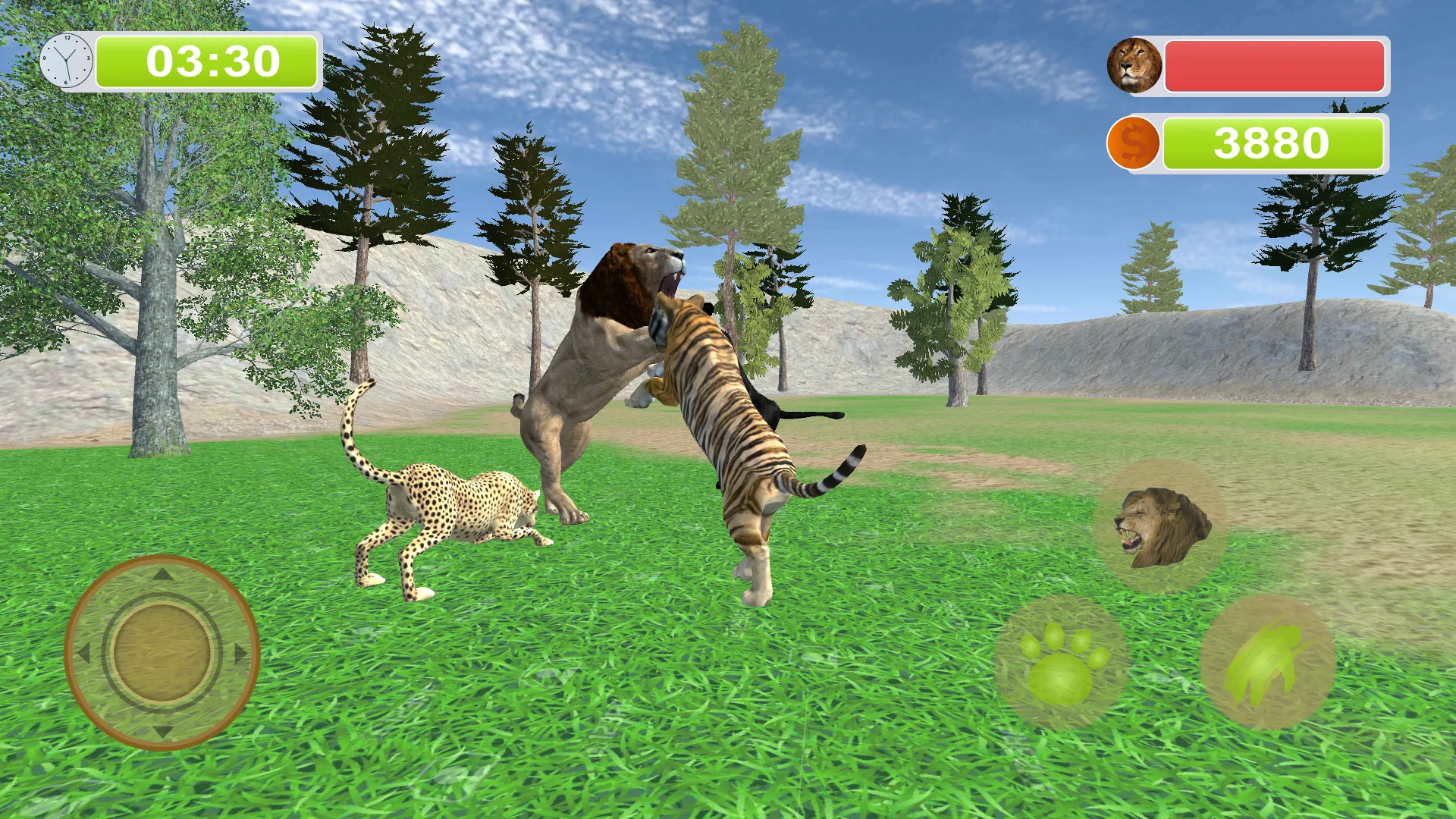 Angry Lion Attack Simulator 3D | Indus Appstore | Screenshot