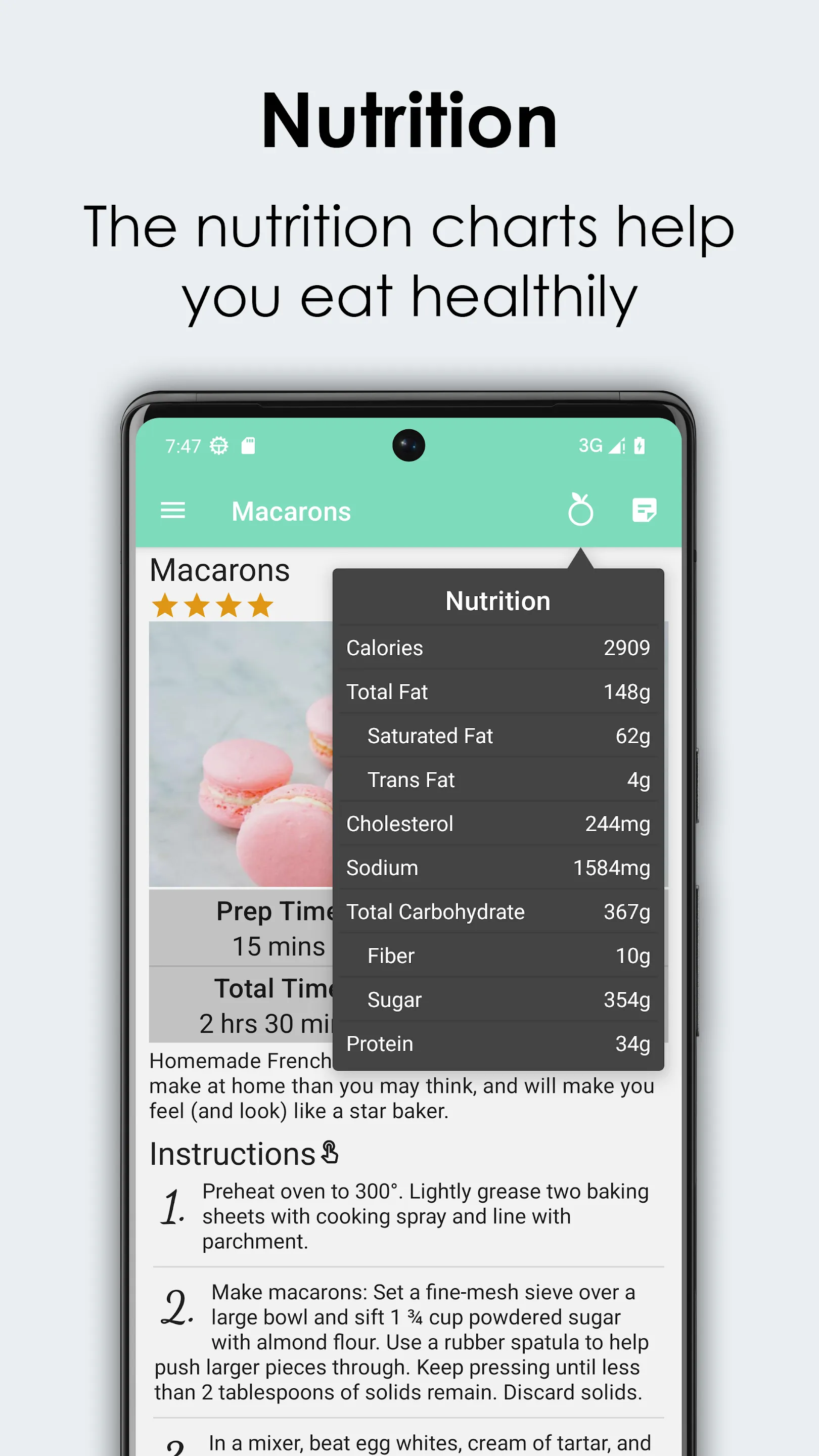 Macaroon Recipes Cookbook | Indus Appstore | Screenshot