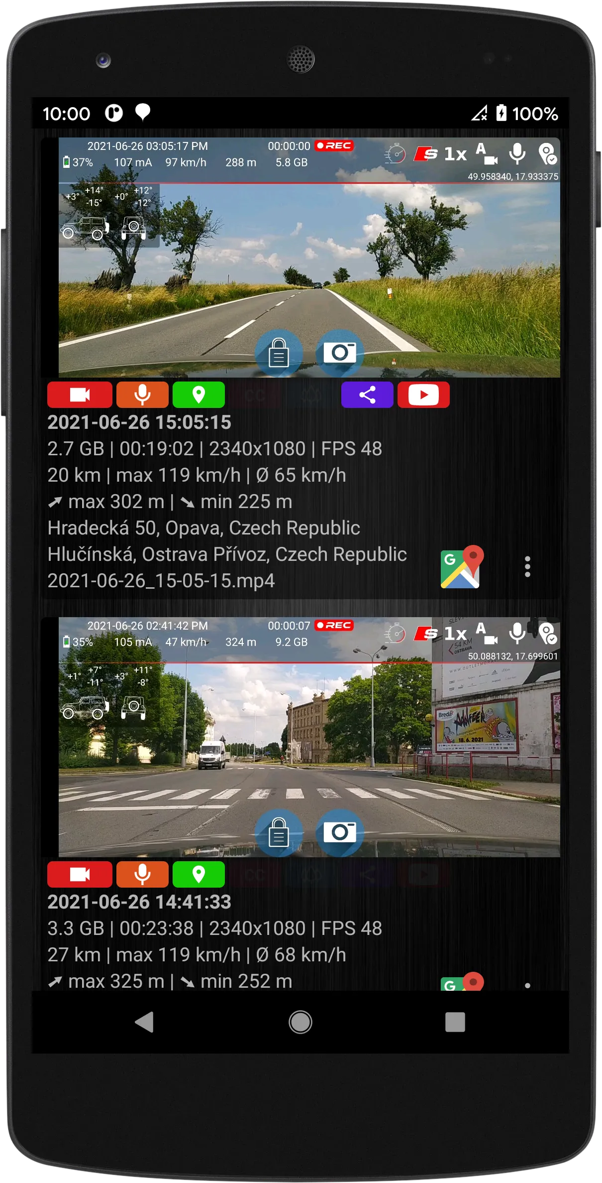 Dash Cam Travel — Car Camera | Indus Appstore | Screenshot