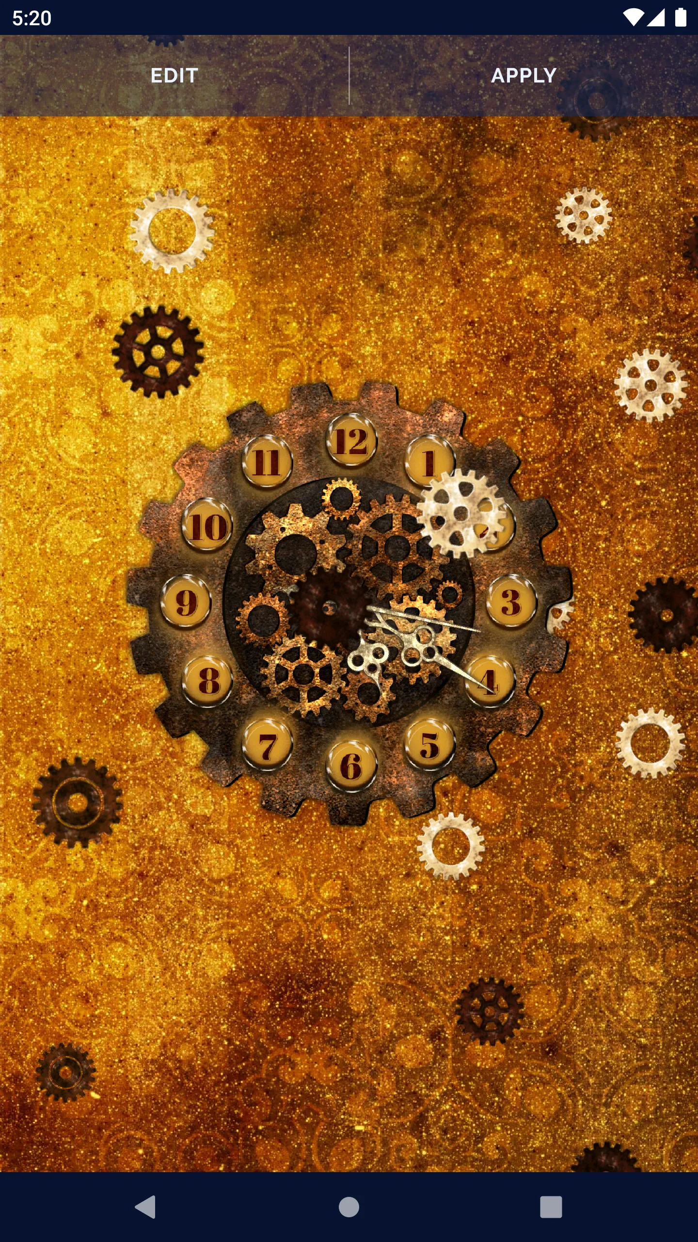 Steampunk Clock Wallpaper | Indus Appstore | Screenshot