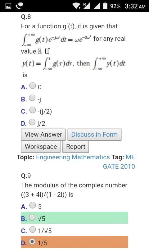 GATE for Electronics Engg | Indus Appstore | Screenshot