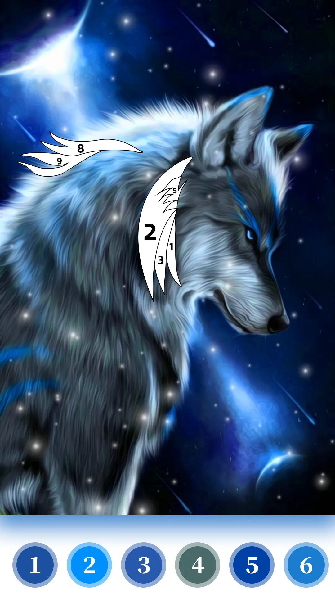 Wolf Coloring Book Color Game | Indus Appstore | Screenshot