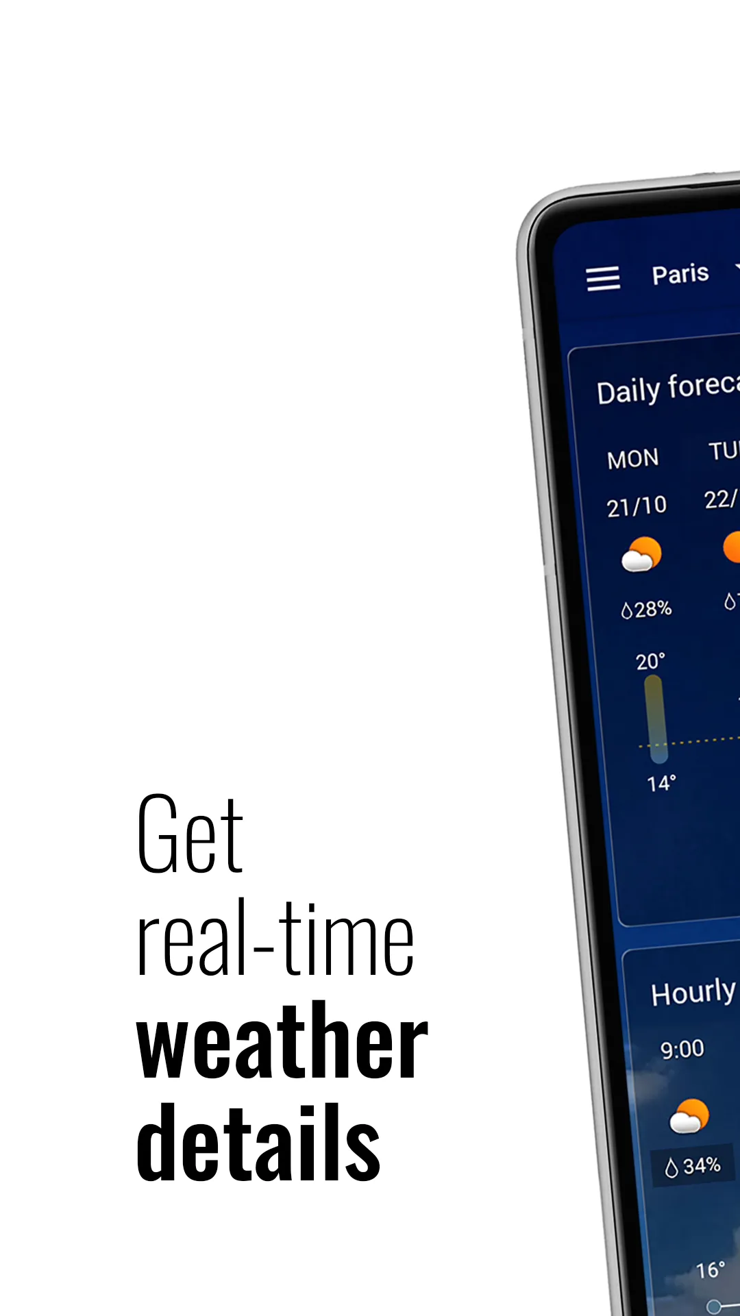 Transparent clock and weather | Indus Appstore | Screenshot