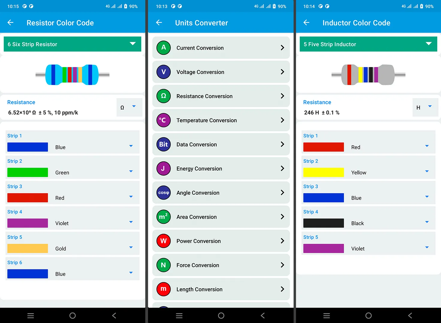 Electronics Tools: ElectroCalc | Indus Appstore | Screenshot