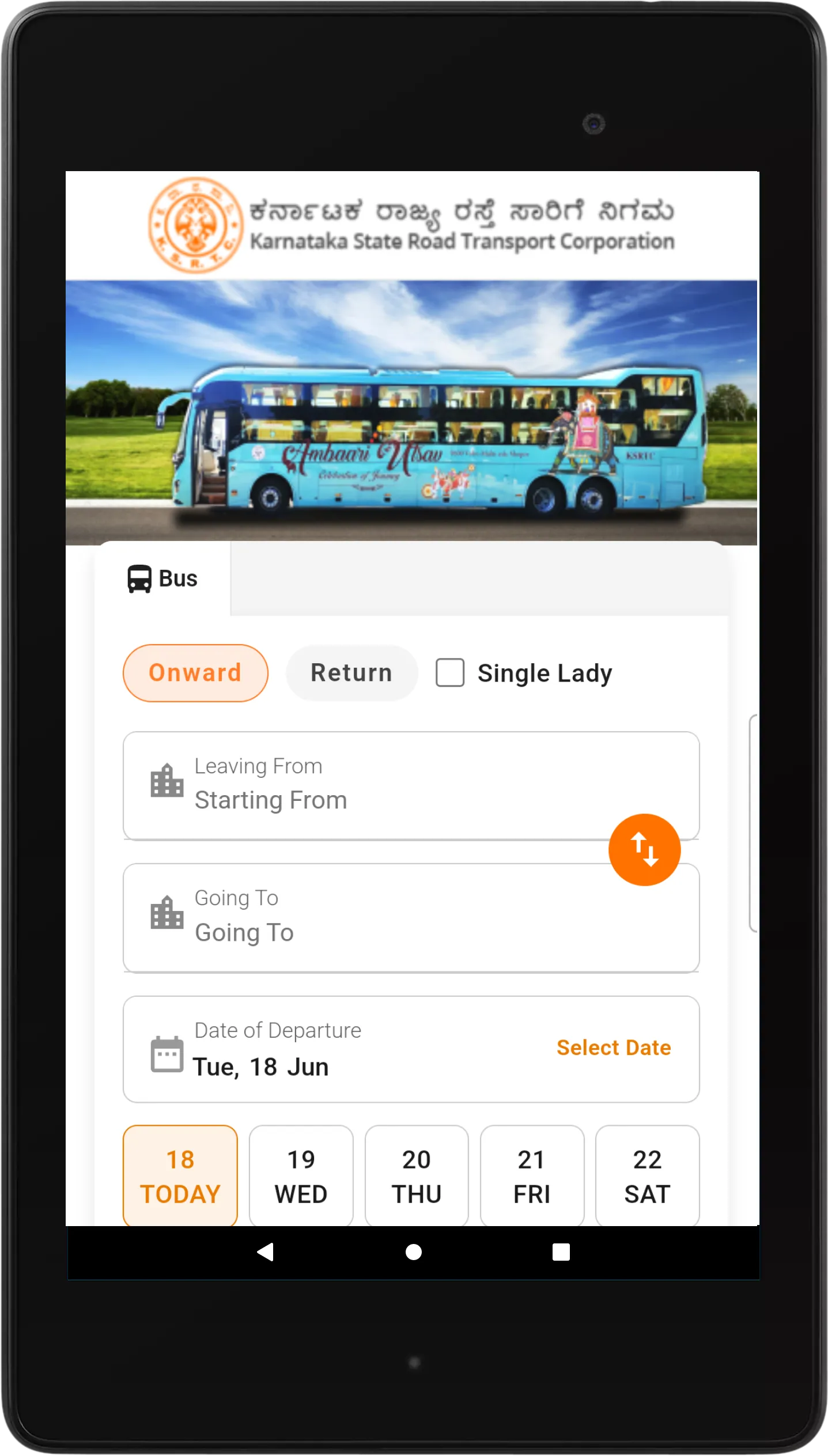 KSRTC AWATAR Booking App | Indus Appstore | Screenshot