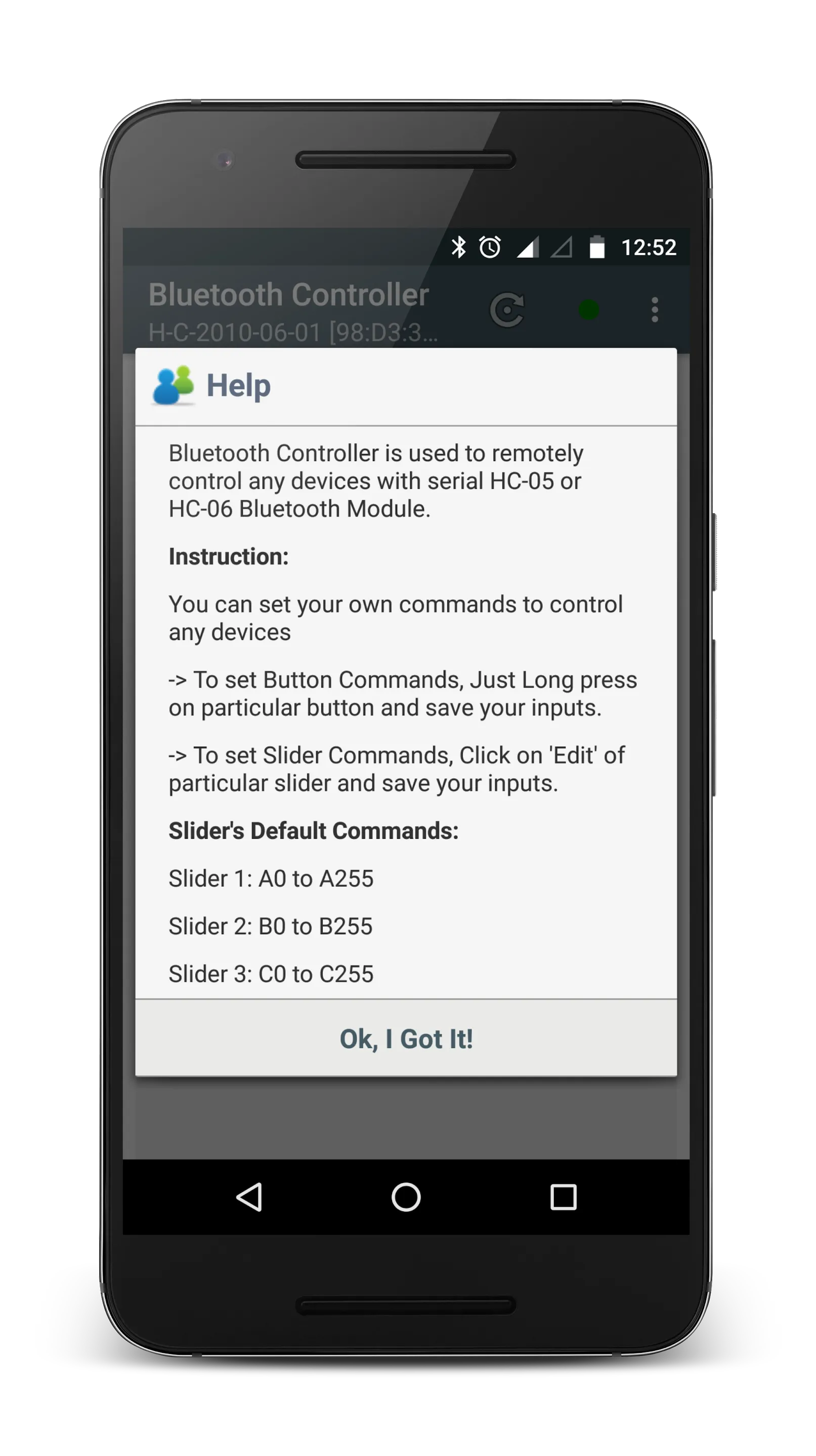 Bluetooth Controller HC-05 | Indus Appstore | Screenshot