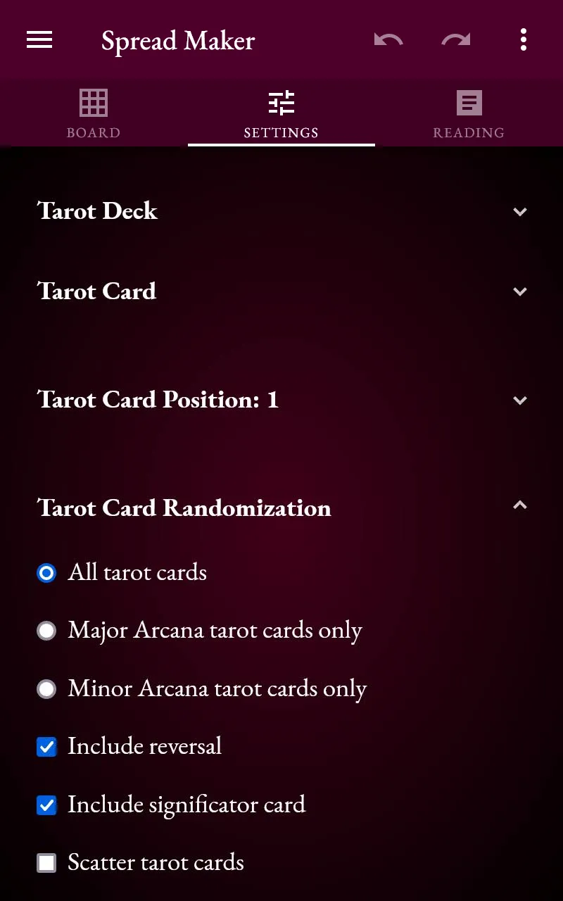 Tarot Spreader | Indus Appstore | Screenshot