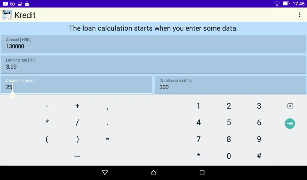 Kreditrechner Darlehensrechner | Indus Appstore | Screenshot