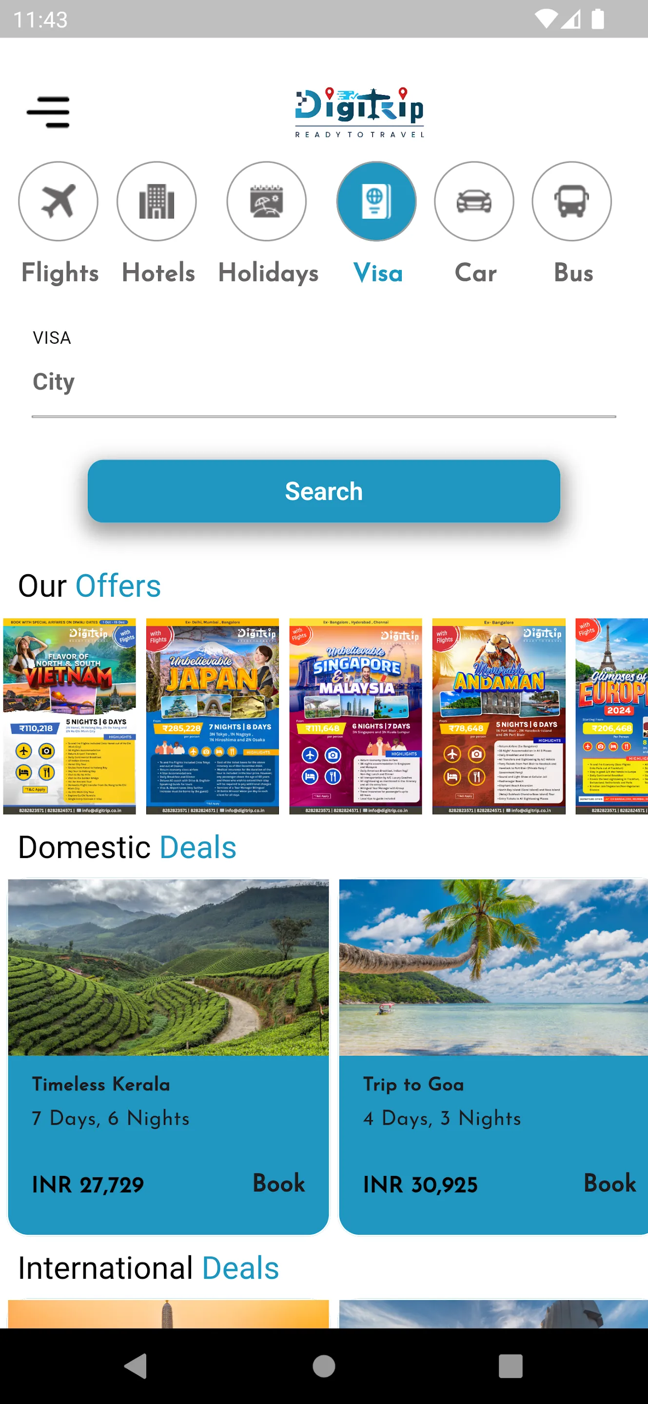 DigiTrip - Flights,Hotels & Ho | Indus Appstore | Screenshot