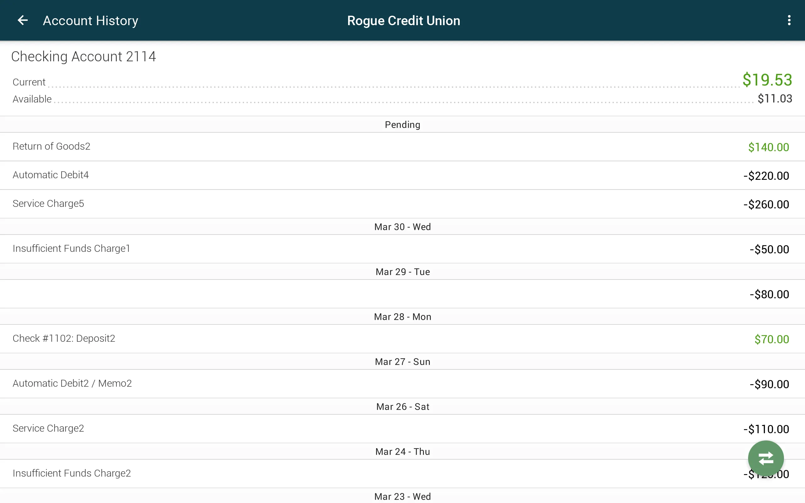 Rogue Credit Union | Indus Appstore | Screenshot