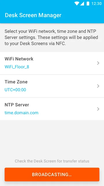 Condeco Desk V3 Screen Setup | Indus Appstore | Screenshot