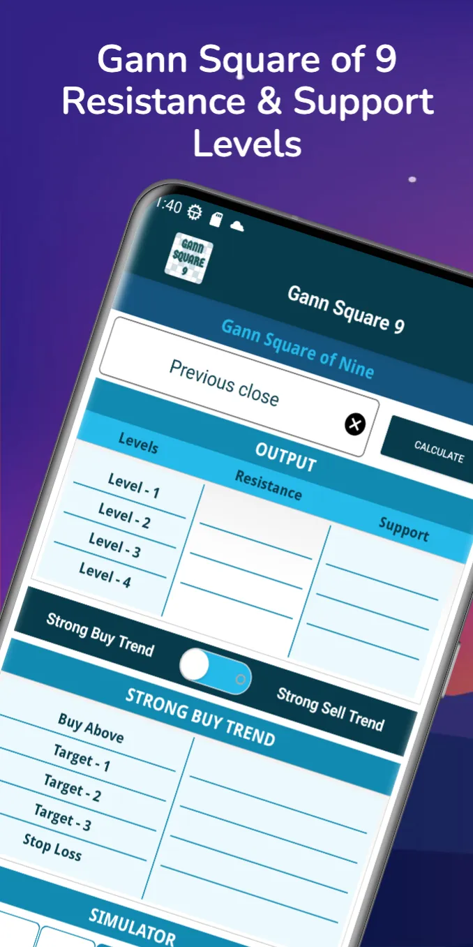 Gann Square 9 Calculator | Indus Appstore | Screenshot