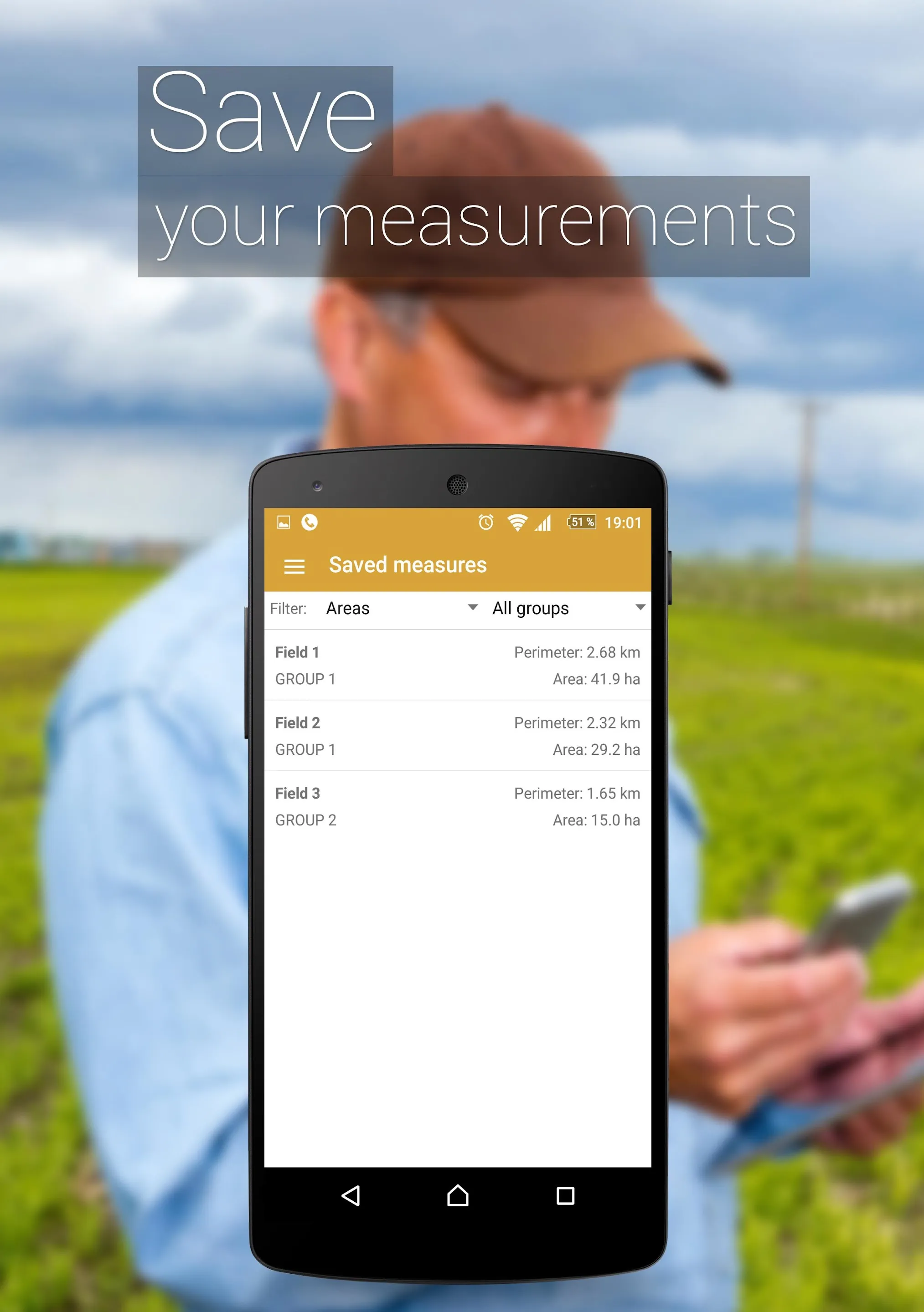 GPS Fields Area Measure | Indus Appstore | Screenshot