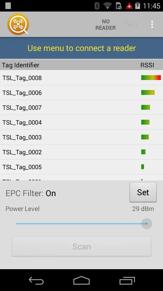 RFID Tag Finder | Indus Appstore | Screenshot