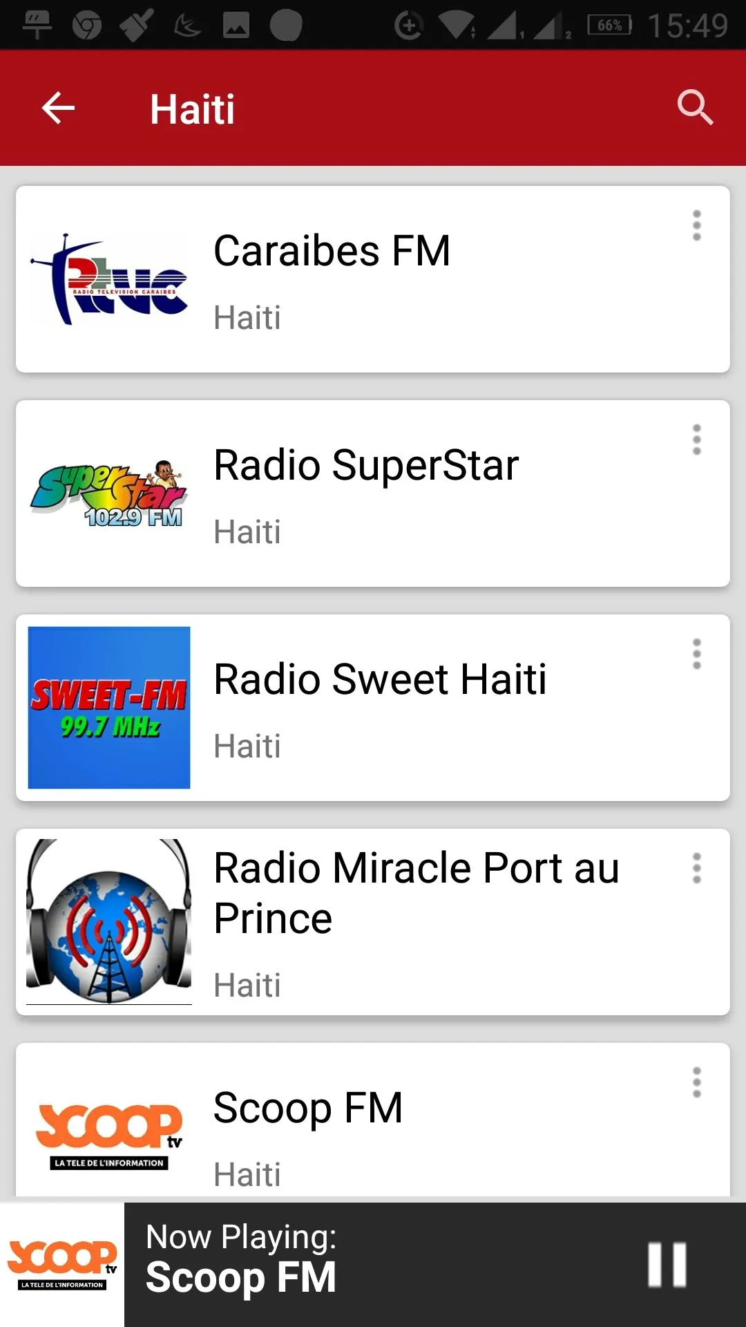 Haitian Radio Stations | Indus Appstore | Screenshot