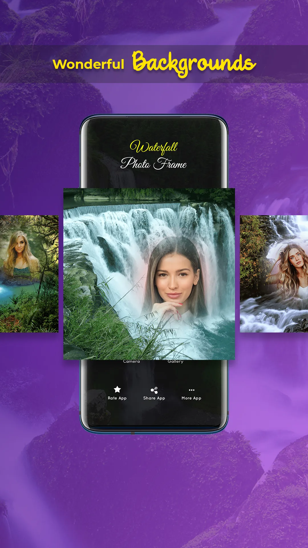 Waterfall Photo Frame | Indus Appstore | Screenshot