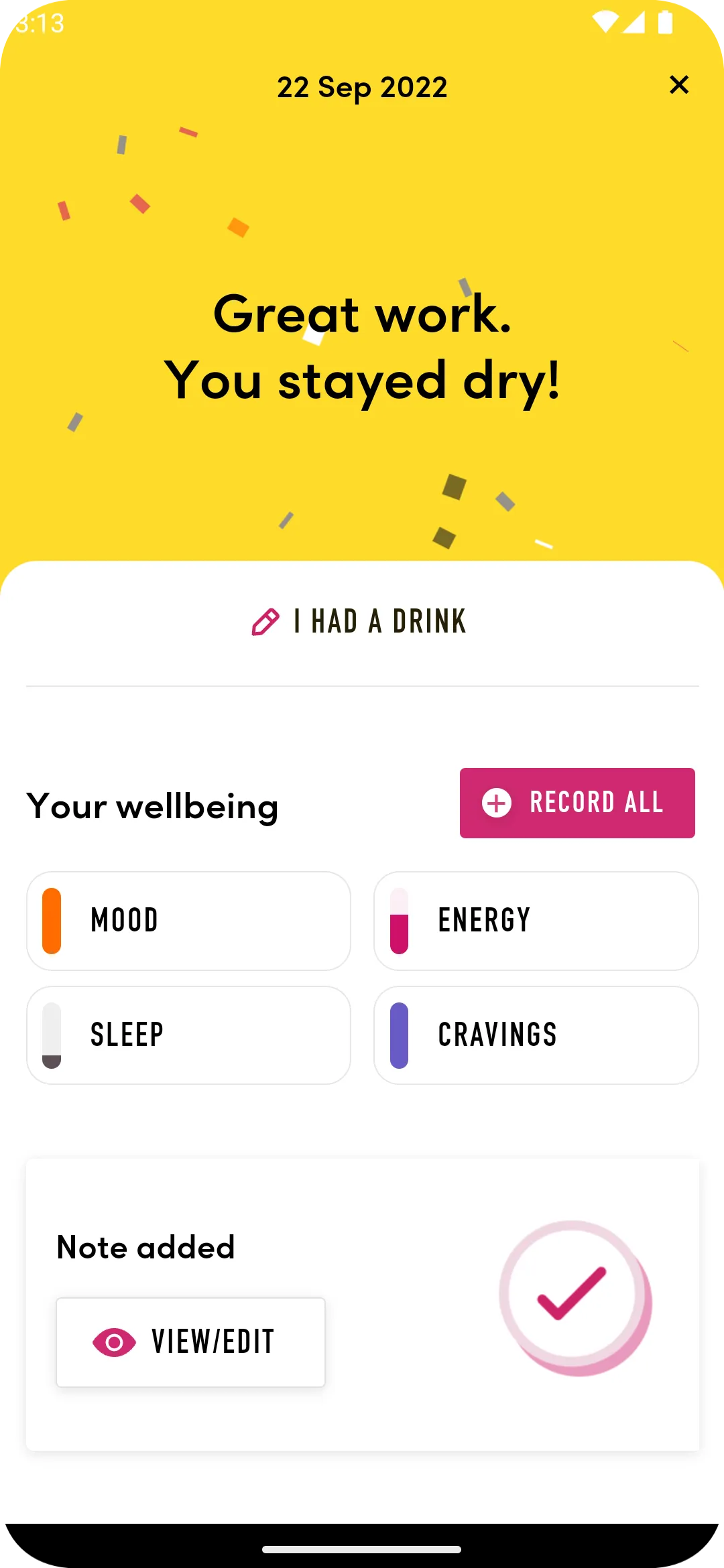 Try Dry: Dry January® & beyond | Indus Appstore | Screenshot