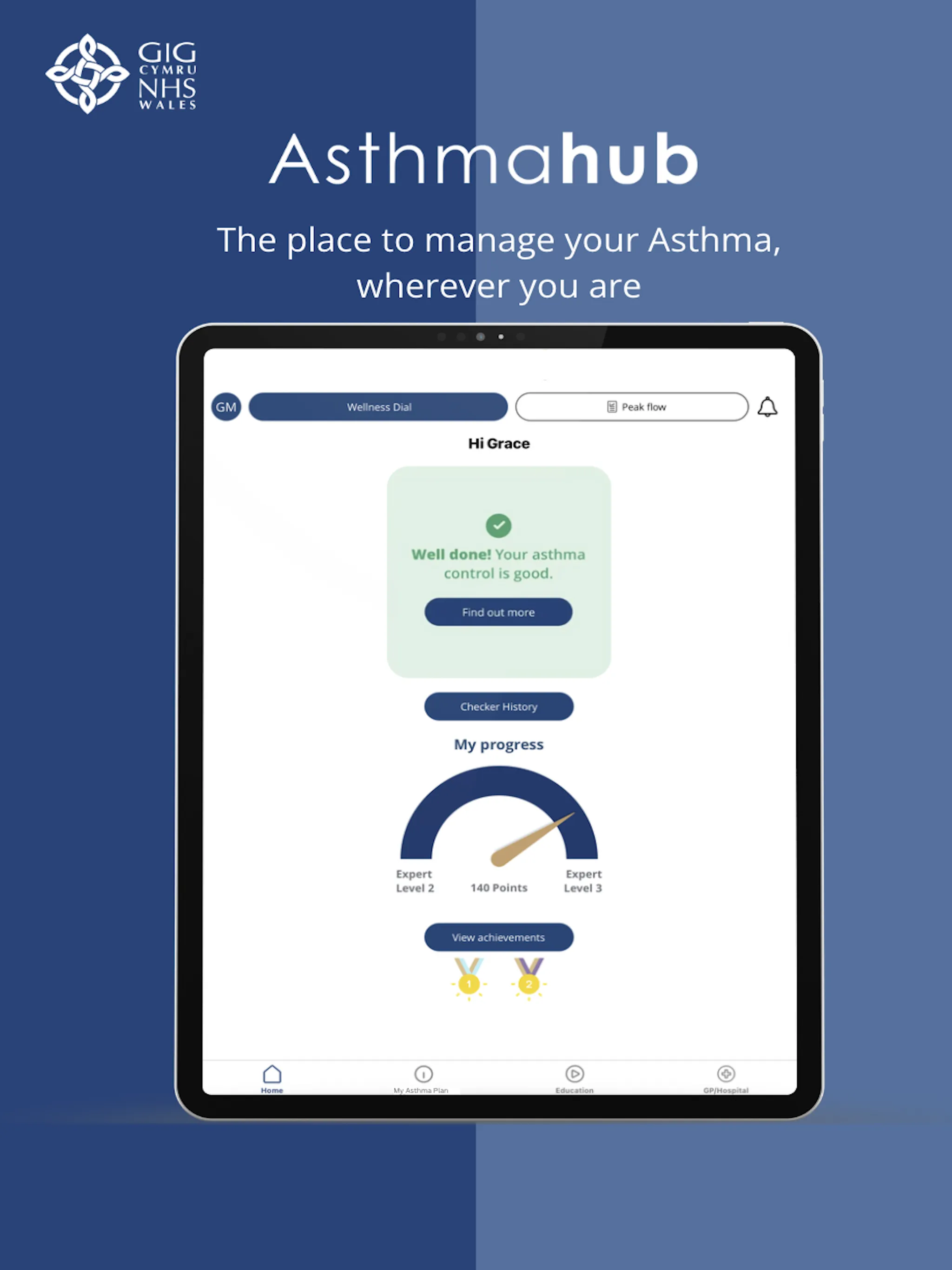 NHS Wales: Asthmahub | Indus Appstore | Screenshot