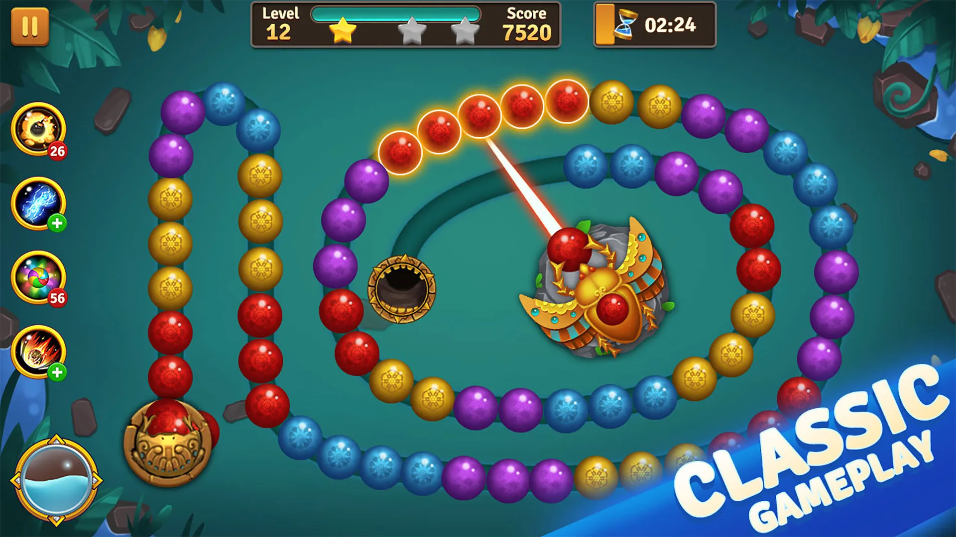 Jungle Marble Blast | Indus Appstore | Screenshot