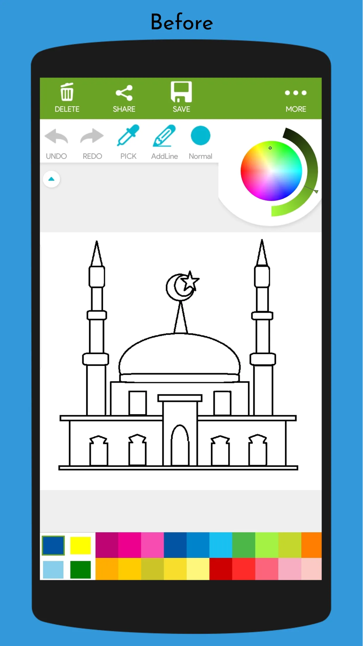 Islamic Mosque Coloring Book | Indus Appstore | Screenshot