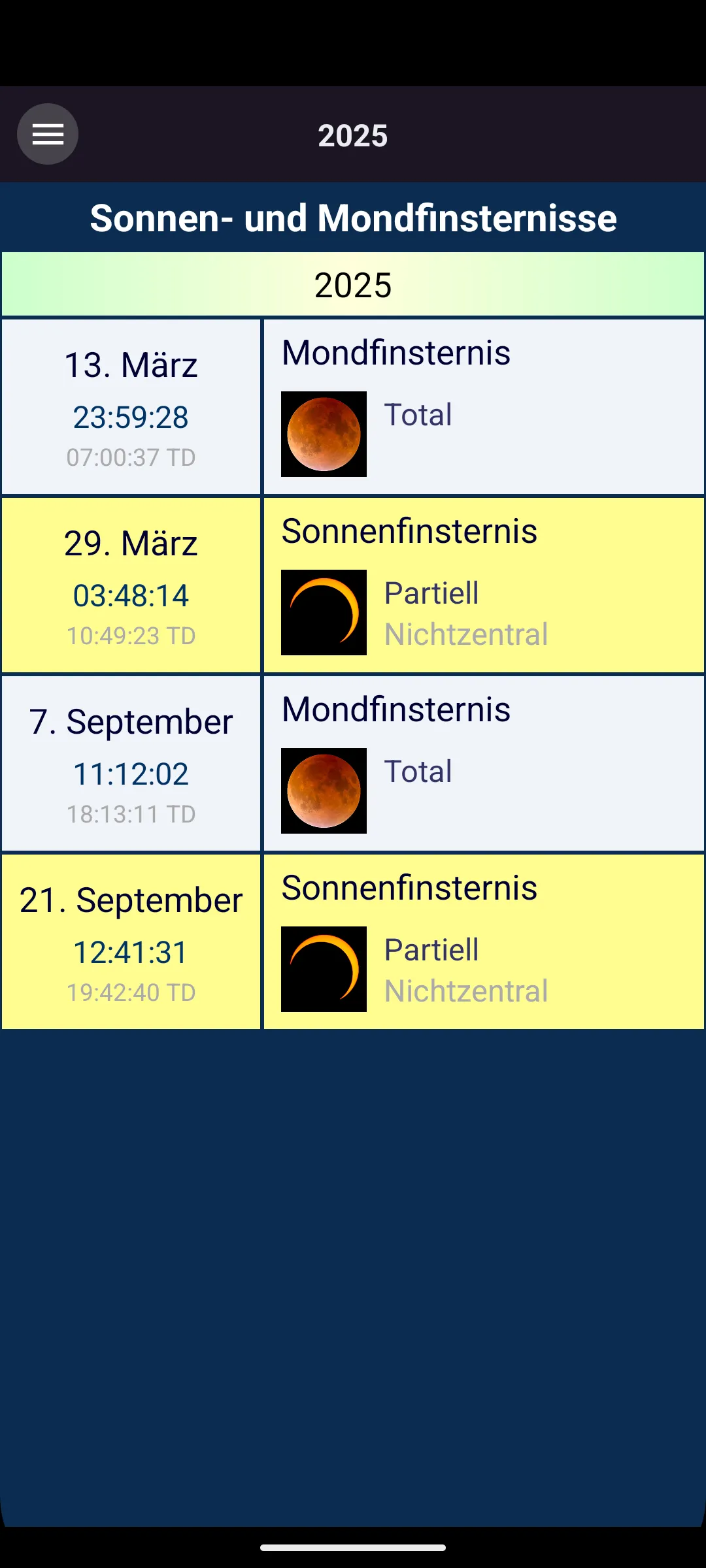 Moon Calendar | Indus Appstore | Screenshot