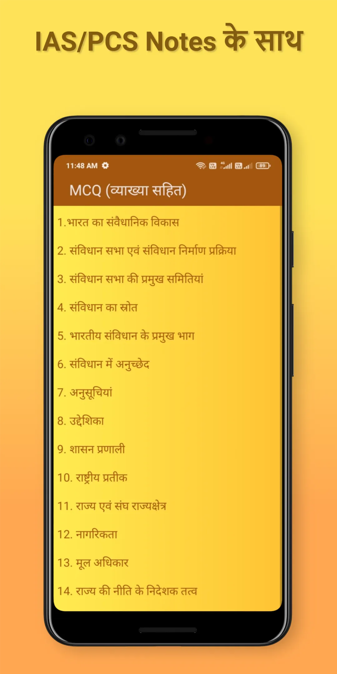 Political Science GK in hindi | Indus Appstore | Screenshot