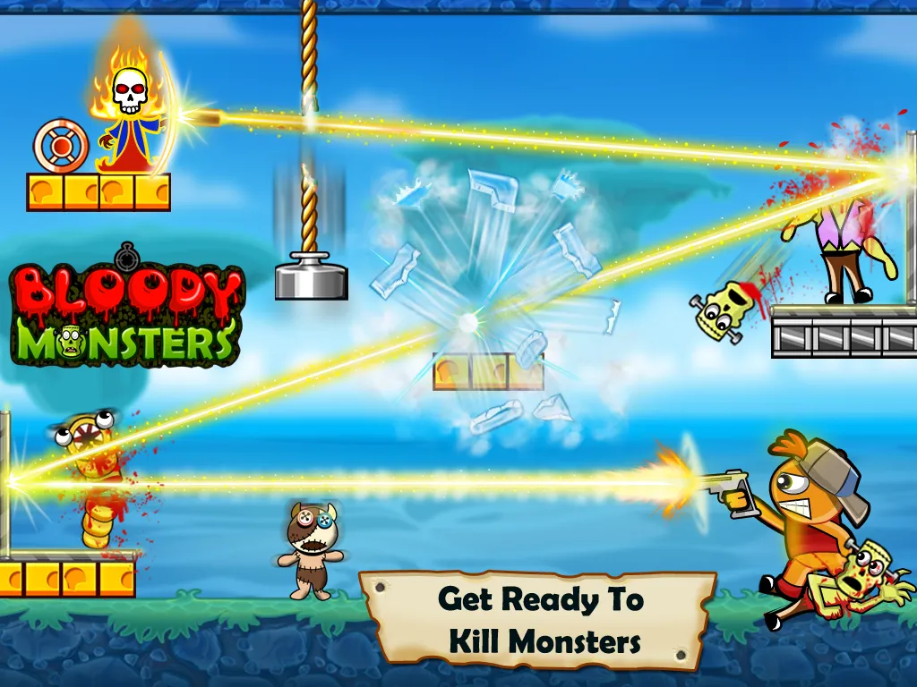 Bloody Monsters: Bouncy Bullet | Indus Appstore | Screenshot