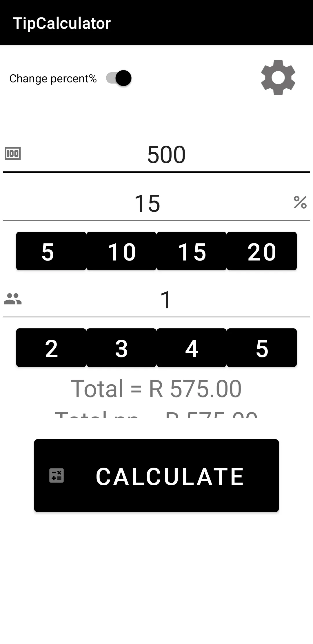 TipCalculator | Indus Appstore | Screenshot