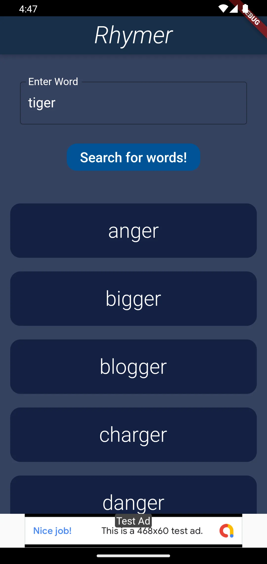 Rhymer: Rhyming words finder | Indus Appstore | Screenshot