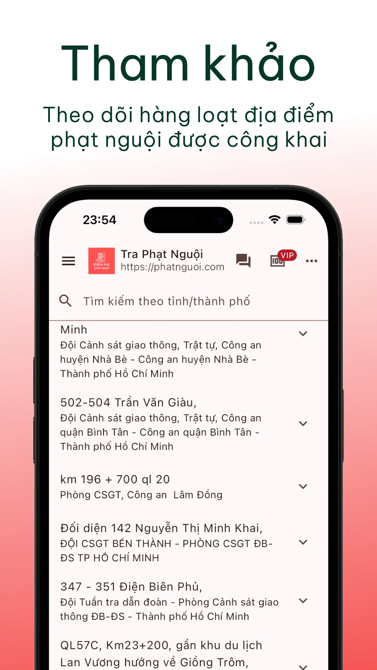 Vietnamese Cold Penalty Lookup | Indus Appstore | Screenshot