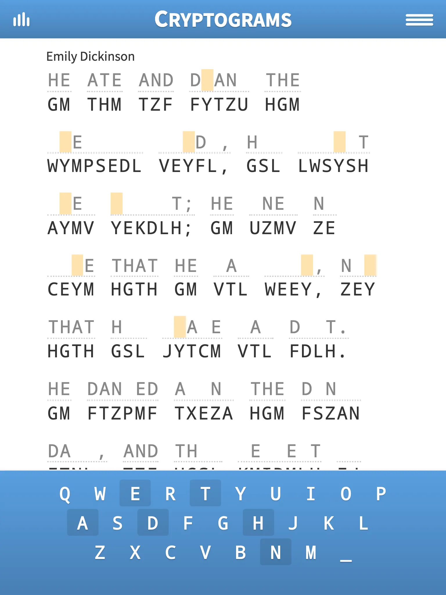 Cryptograms · Decrypt Quotes | Indus Appstore | Screenshot