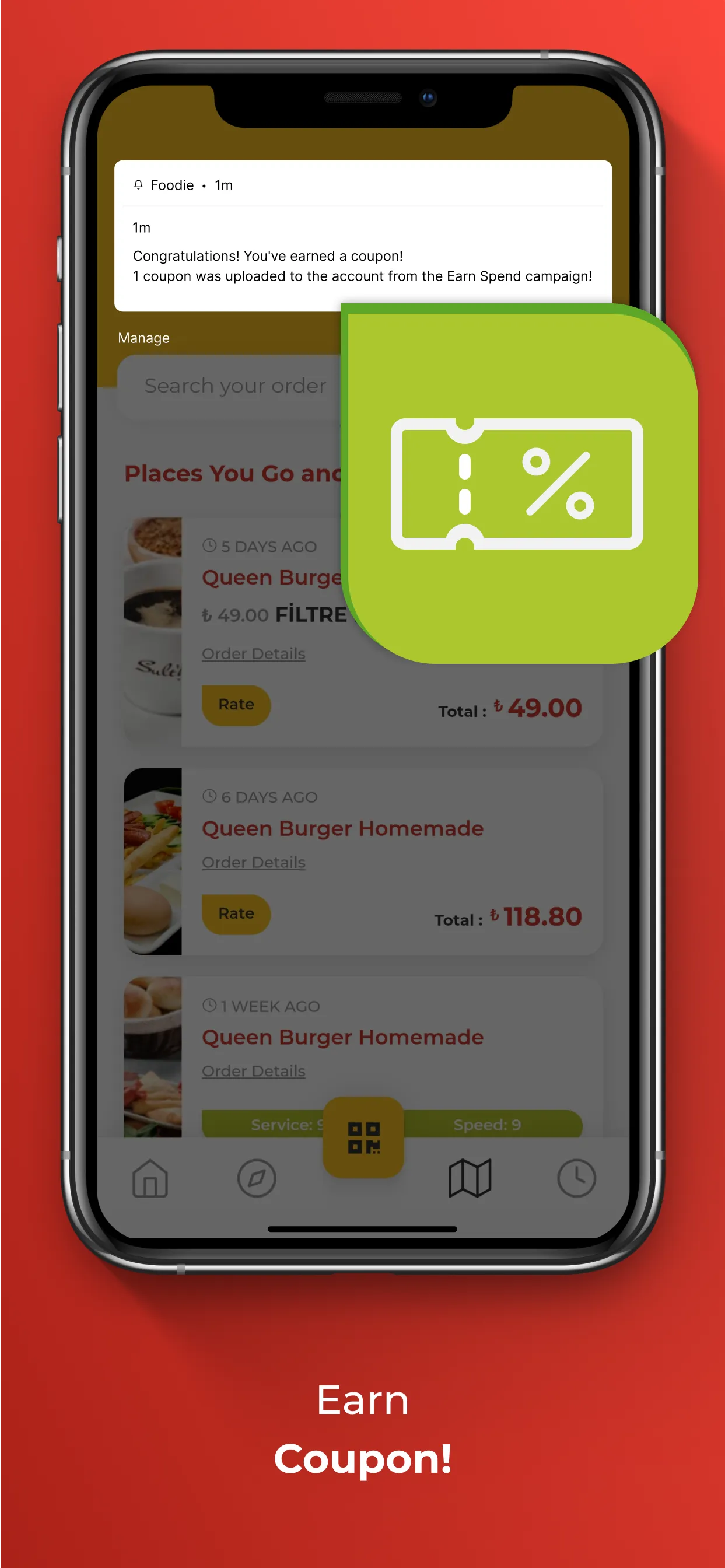 Foodie | Order. Earn. Repeat. | Indus Appstore | Screenshot